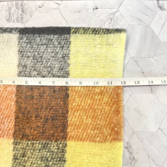C & C California Soft Long Plaid Scarf Wrap Cozy Weather Outdoor 82x12" in EUC - Picture 4 of 7